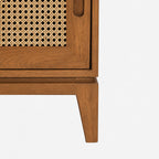 Andrew Mango Wood Media Unit | Brown