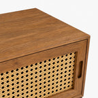 Andrew Mango Wood Media Unit | Brown