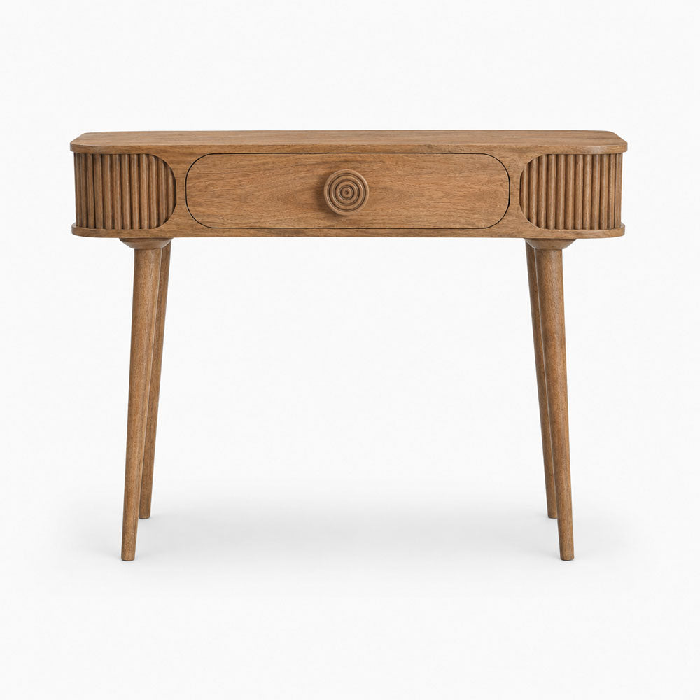 Sisal Mango Wood Console Table | Honey