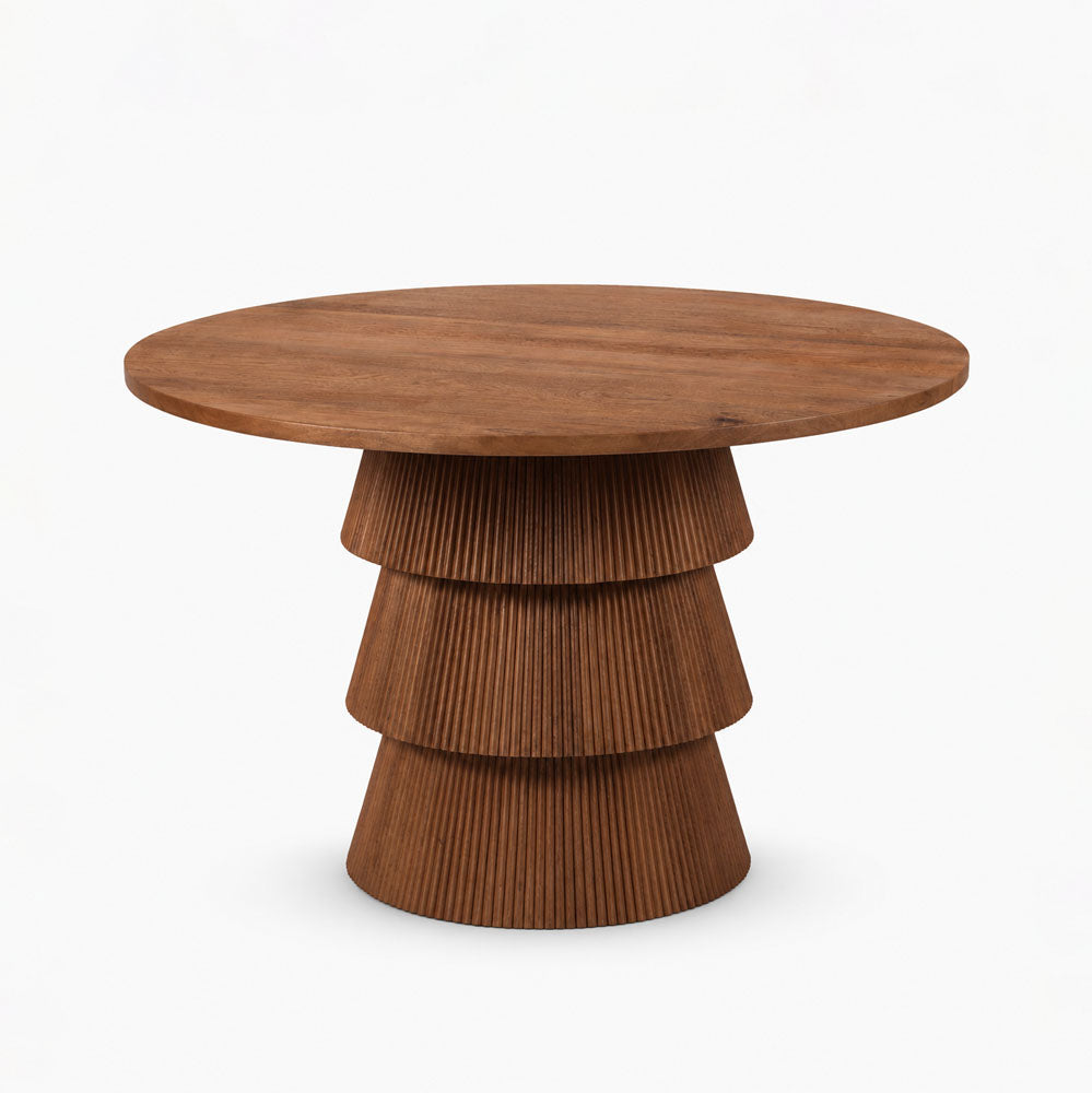 Beaufort Mango Wood Dining Table | Honey