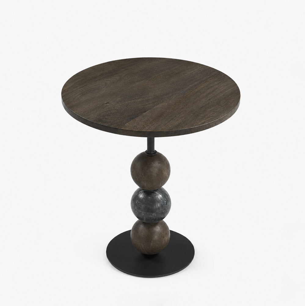 Julia Mango Wood Side Table | Walnut