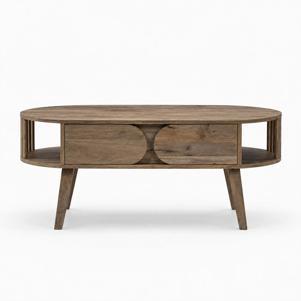 Dakota Mango Wood Coffee Table | Walnut