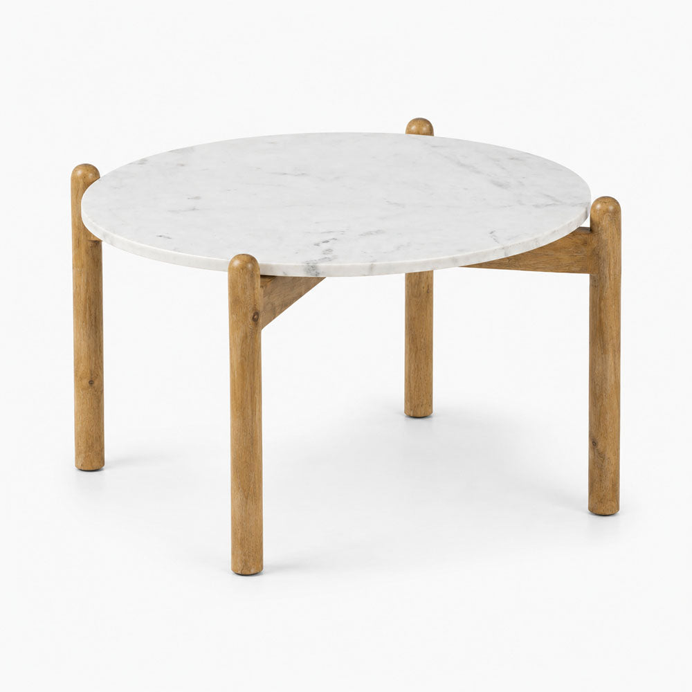 Cherie Marble Coffee Table | Natural