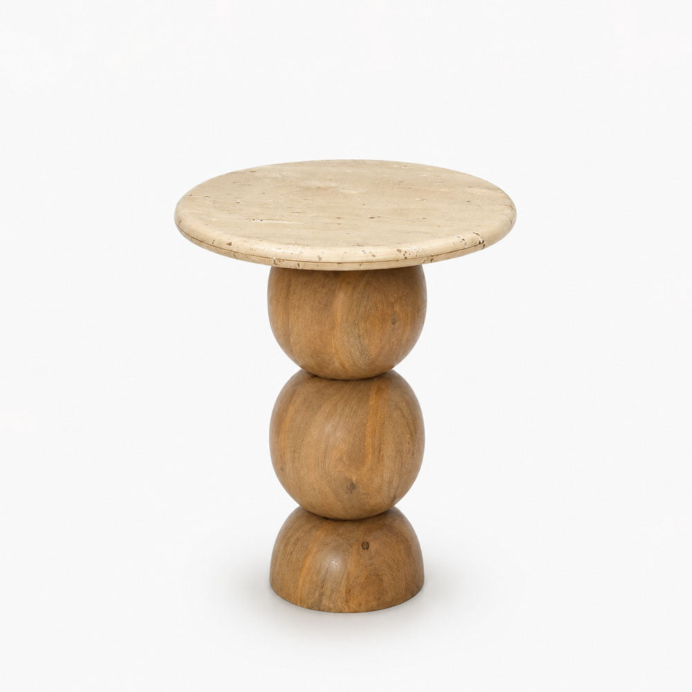 David Acacia Wood Side Table | Natural