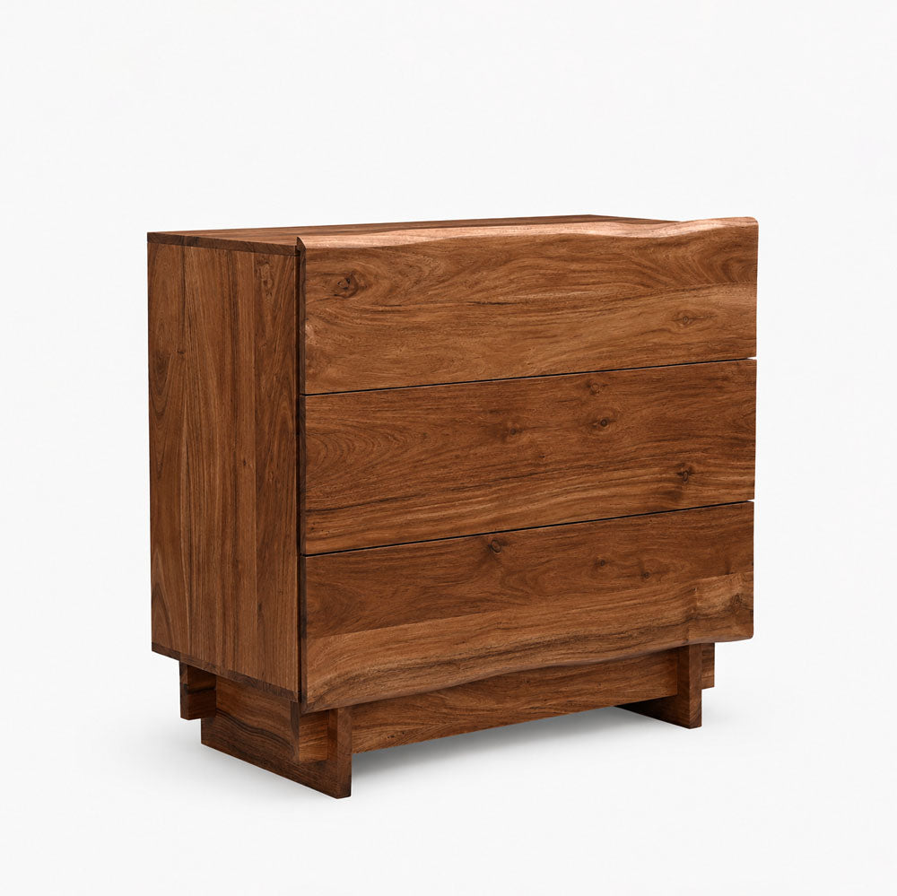 Cedar Acacia Wood Drawer Chest | Honey