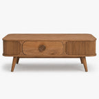 Sisal Mango Wood Coffee Table | Honey