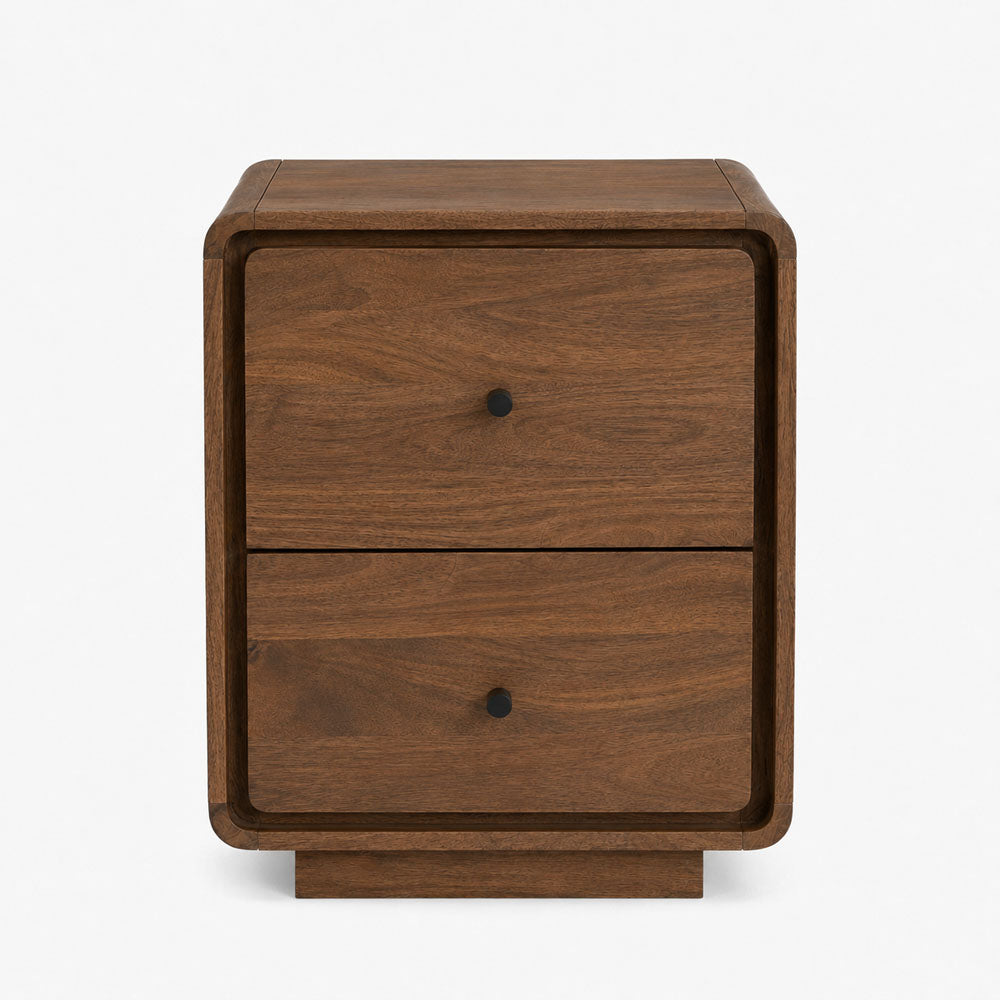 Lux Mango Wood Bedside Table | Brown