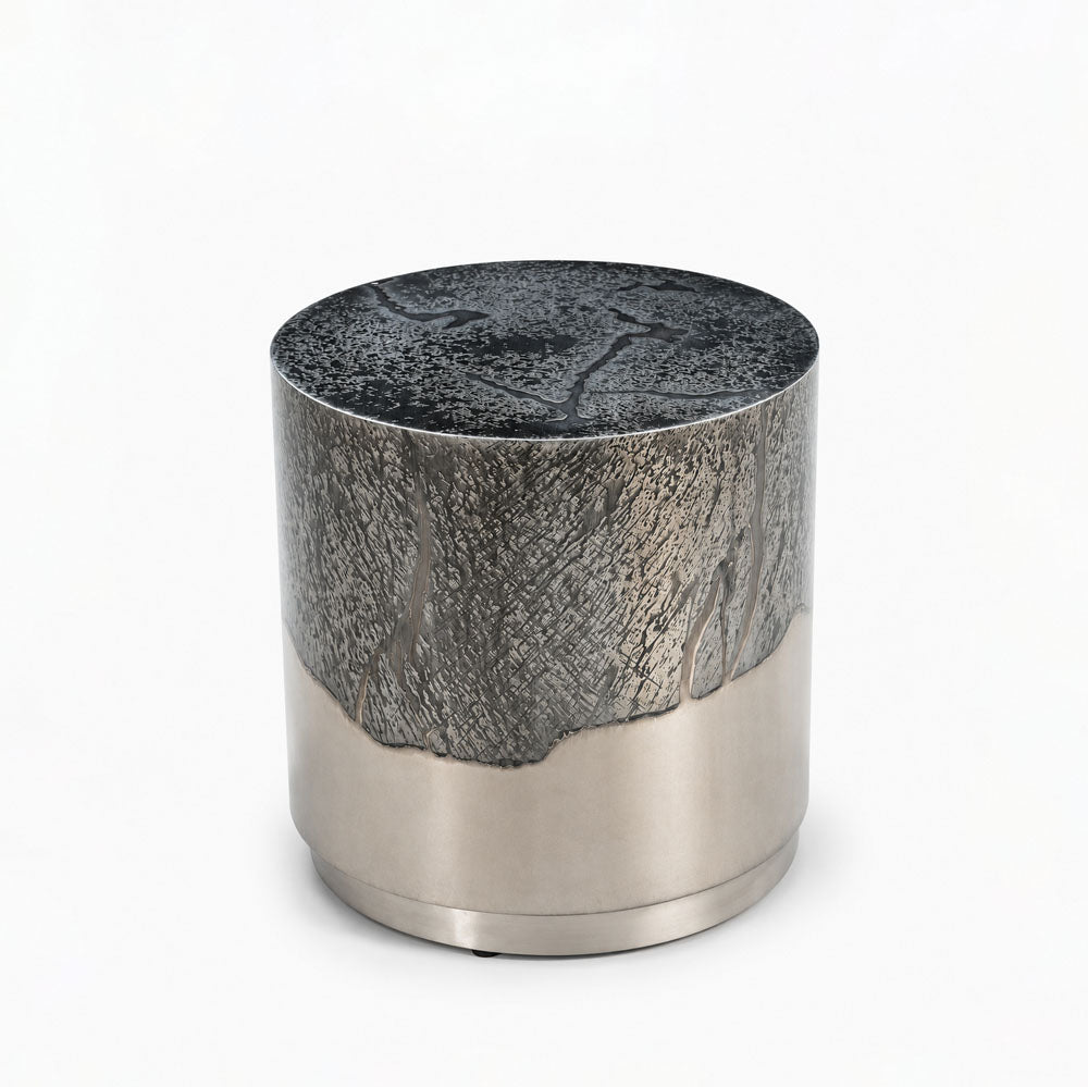 Marina Iron Side Table | Silver