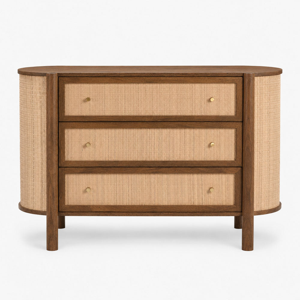 Bowen Mango Wood Drawer Chest | Brown