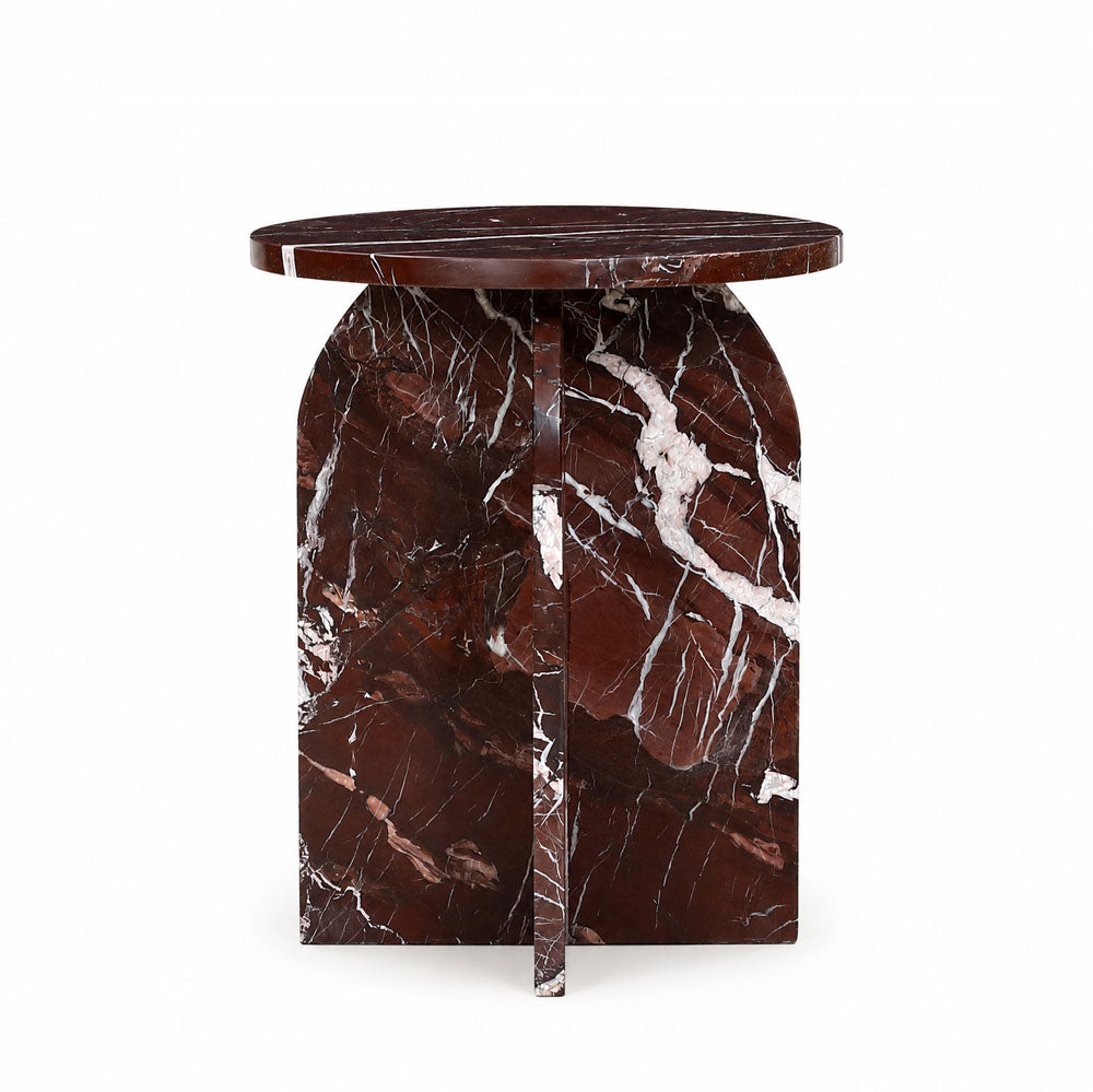 Clark Marble Side Table | Red Lavante