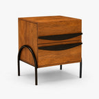 Dalton Mango Wood Bedside Table | Honey