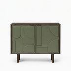 Moss Mango Wood Cabinet | Sage Green