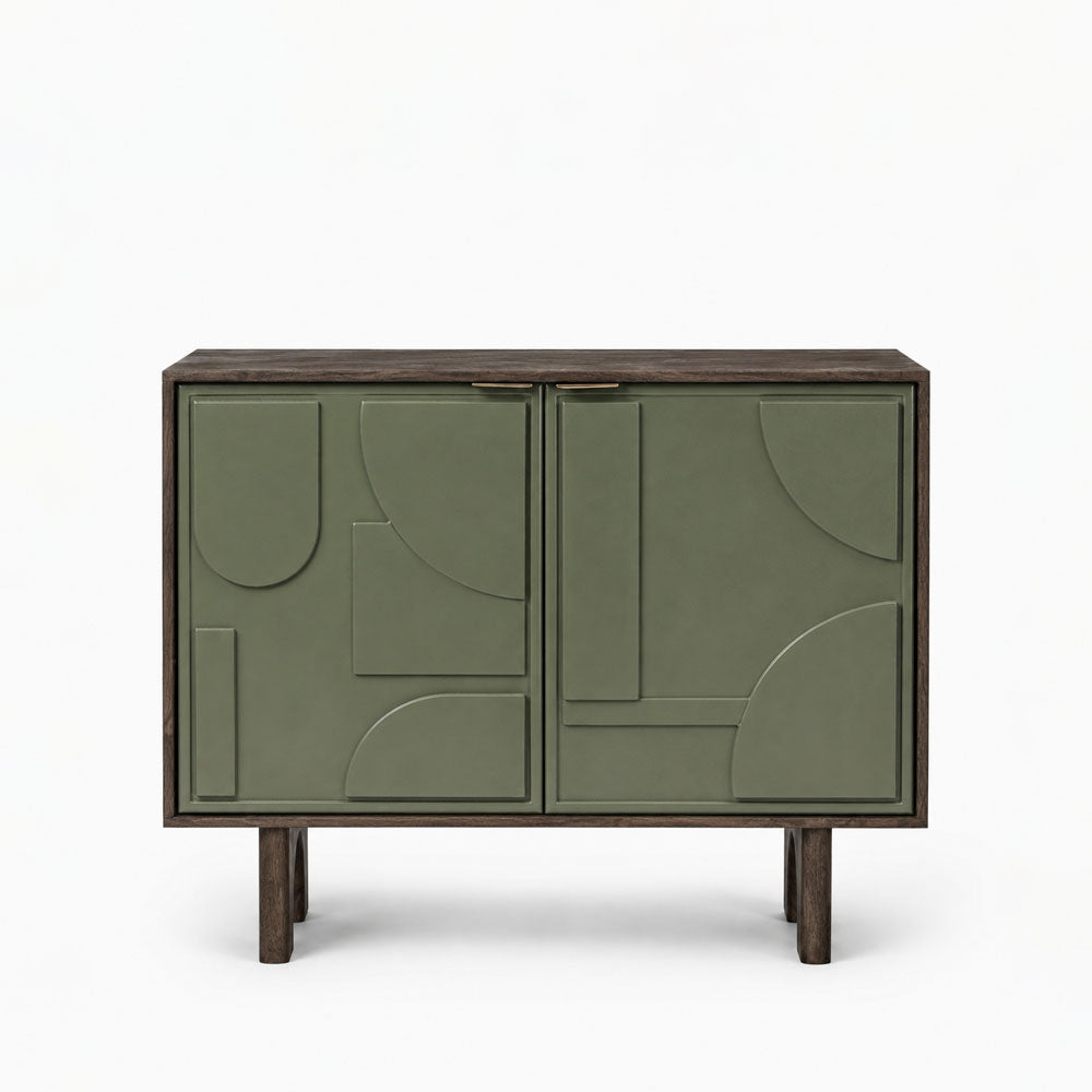 Moss Mango Wood Cabinet | Sage Green
