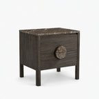 Sylvan Acacia Wood Bedside Table | Walnut