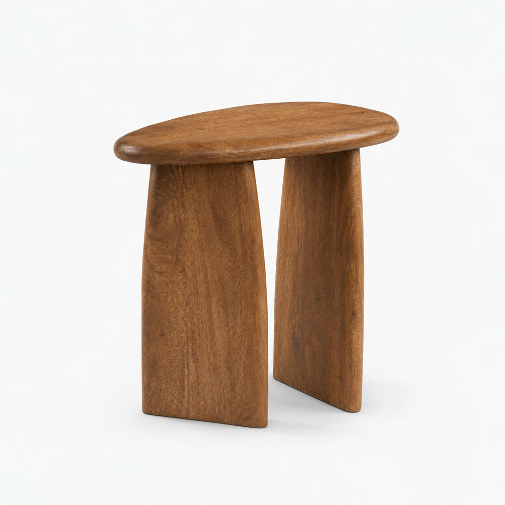 Cael Mango Wood Side Table | Honey
