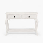 Timber Mango Wood Console Table | White