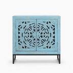 Sirena Mango Wood Cabinet | Blue Wash