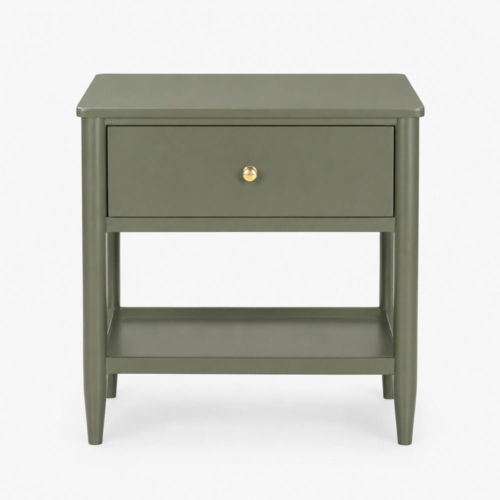 Diana Mango Wood Bedside Table | Green | Blue