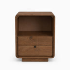 Lux Mango Wood Bedside Table | Brown