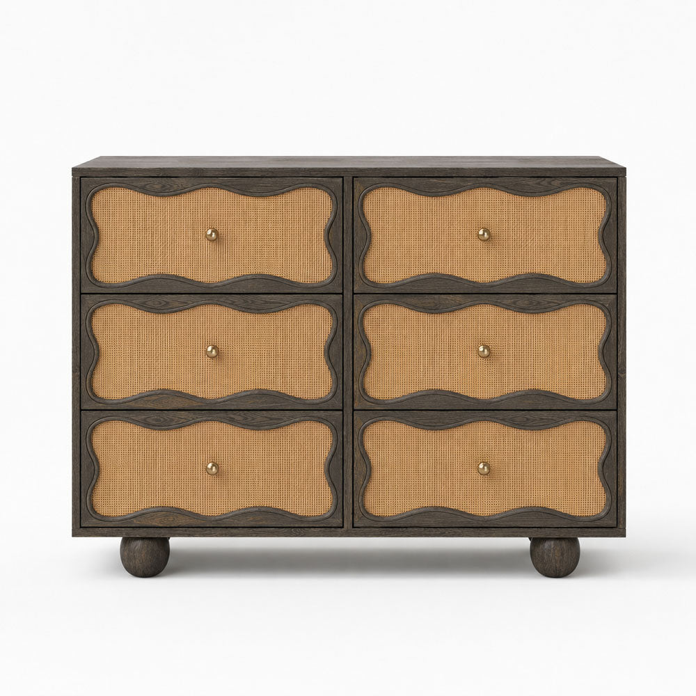 Paxton Mango Wood Drawer Chest | Walnut