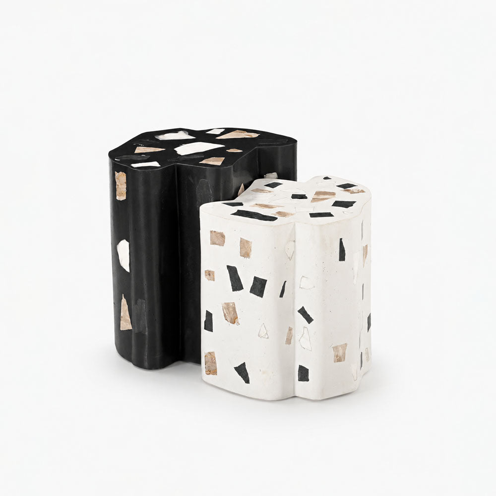 Ezra Marble Side Table | Set of 2 | Terrazzo