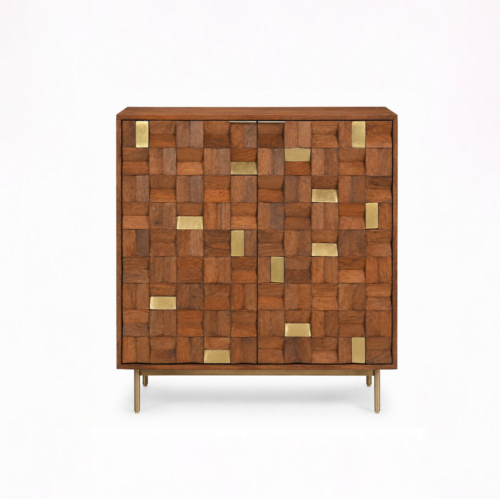 River Mango Wood Cabinet | Honey