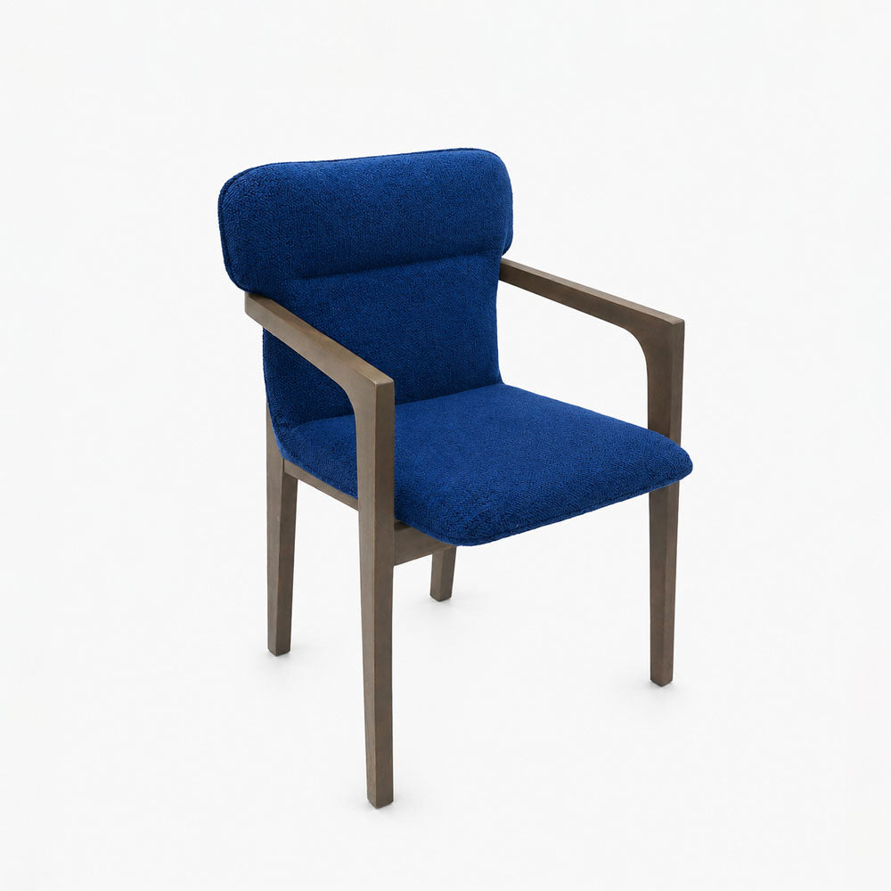 Cedar Acacia Wood Dining Chair | Blue