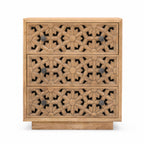 Nyla Mango Wood Drawer Chest | Natural