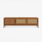 Andrew Mango Wood Media Unit | Brown