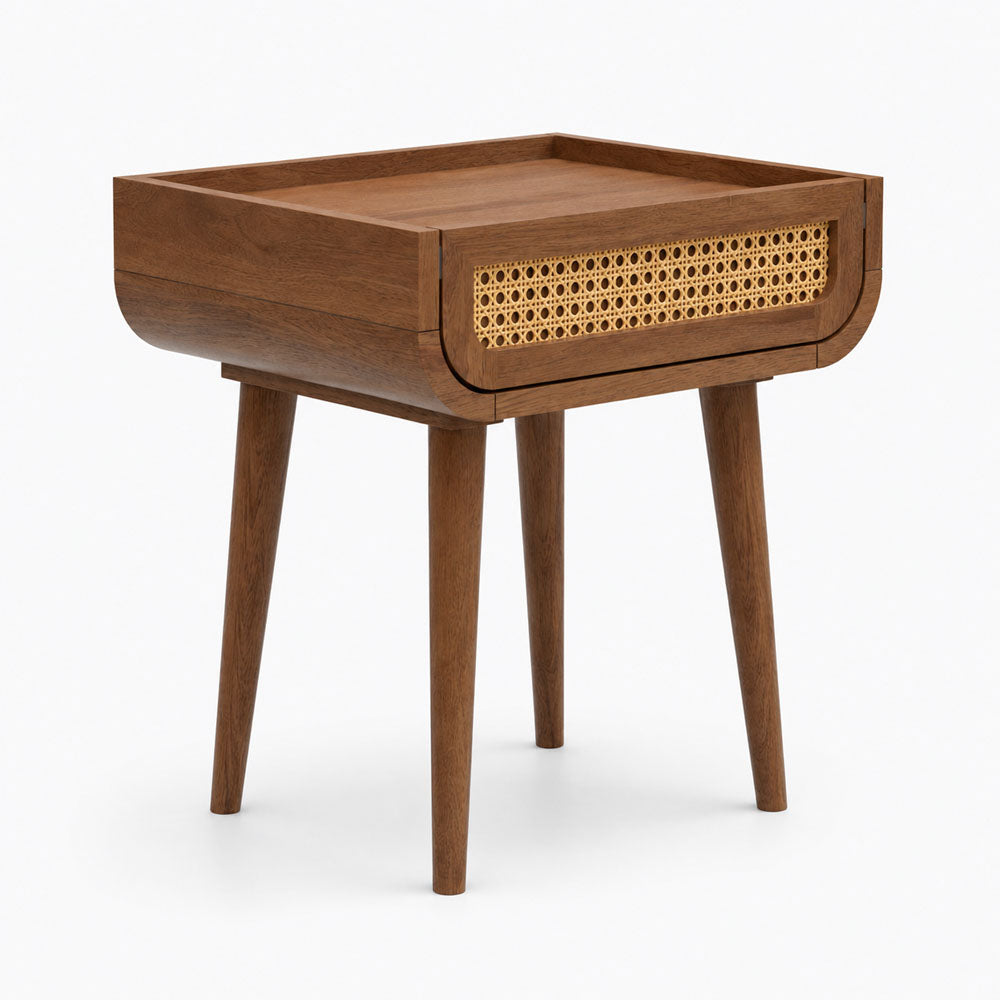 Jace Mango Wood Bedside Table | Brown