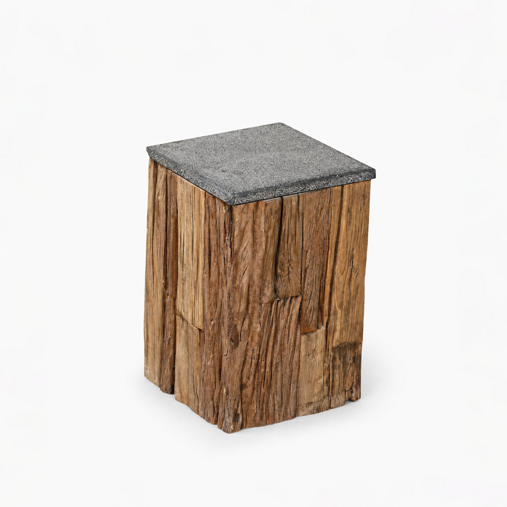 Stag Reclaimed Wood Side Table | Natural