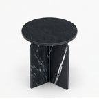 Clark Marble Side Table | Marine Black