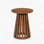 Flavia Mango Wood Side Table | Brown