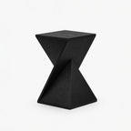 Zarek Mango Wood Side Table | Black