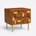River Mango Wood Bedside Table | Honey