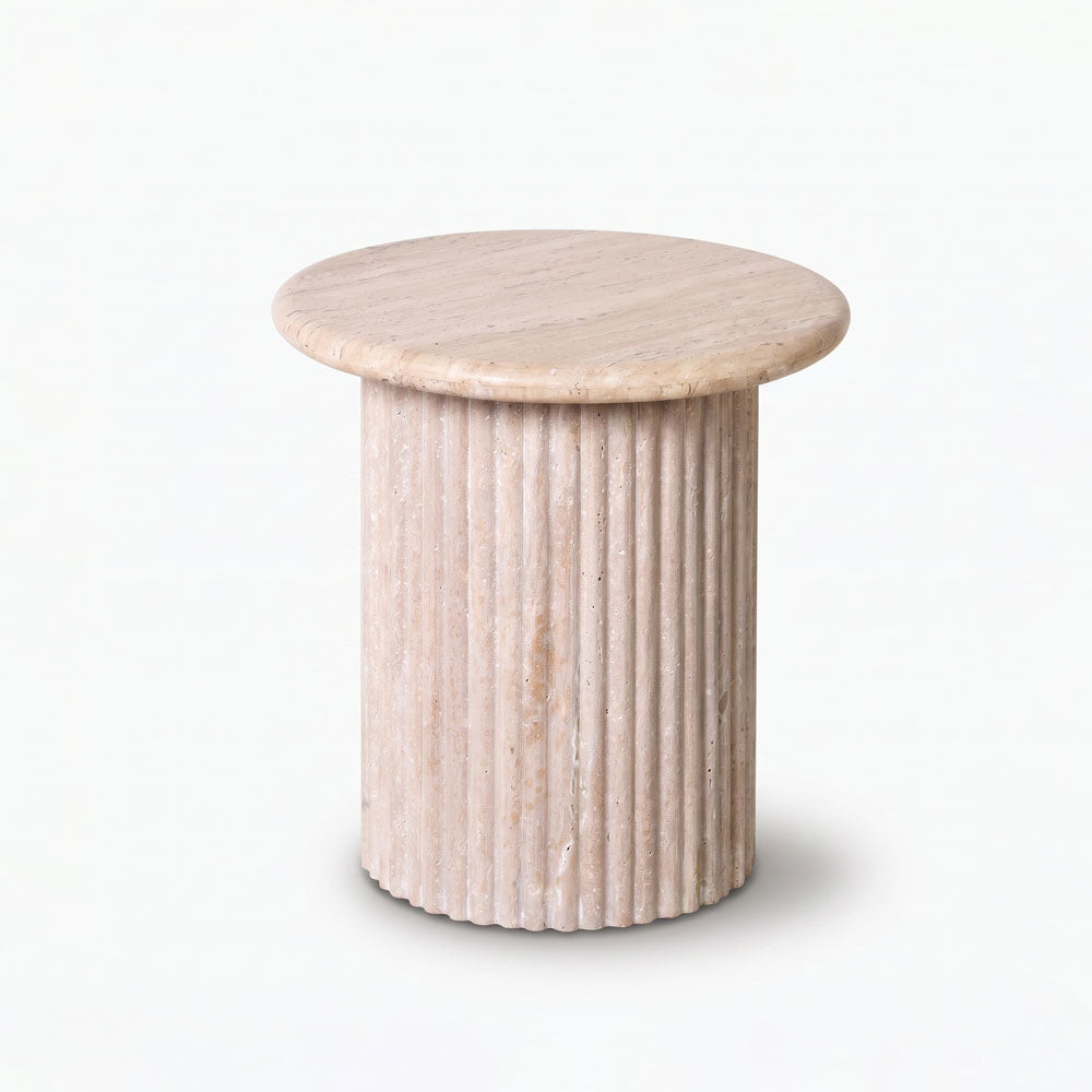 Comfort Marble Side Table | Travertine
