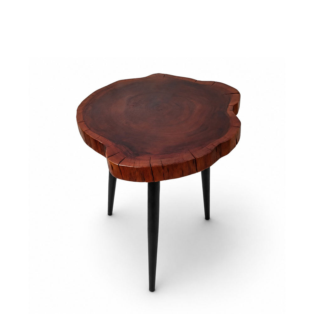 Mason Acacia Wood Side Table | Small | Red