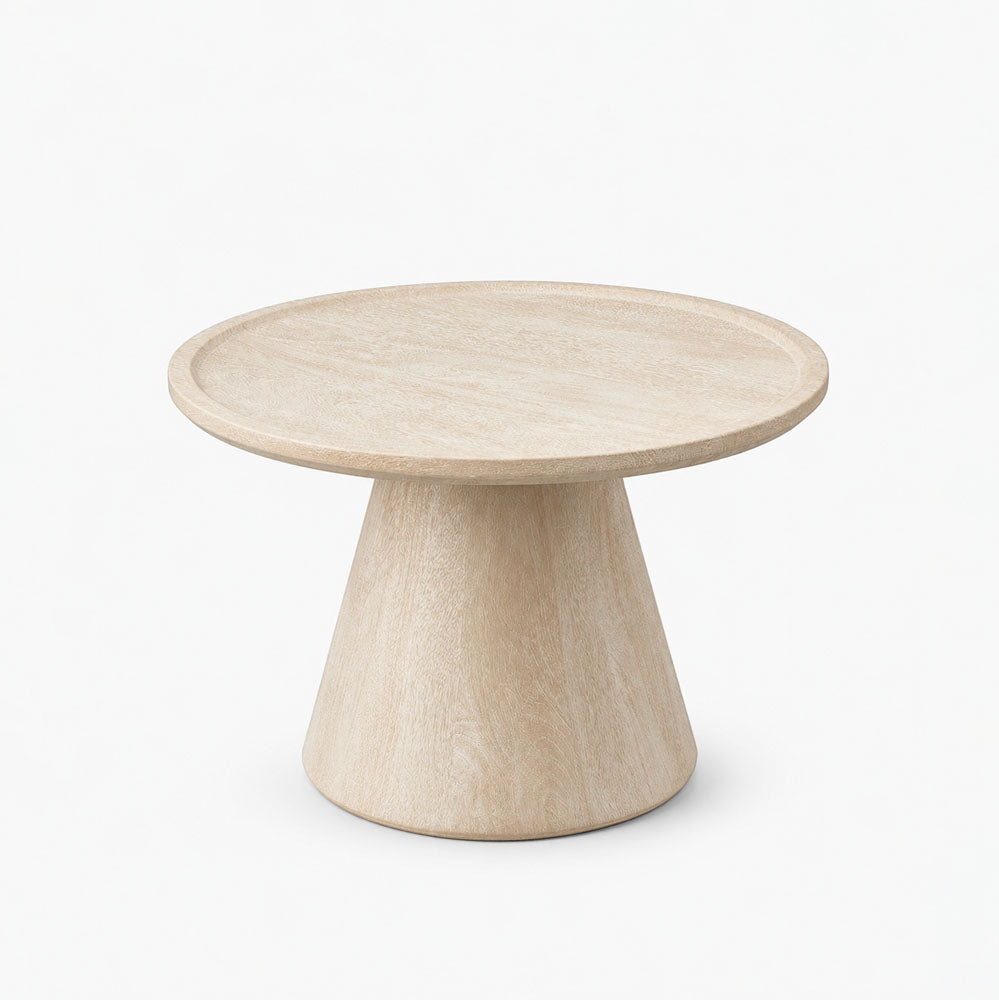 Strider Acacia Wood Coffee Table | Cream