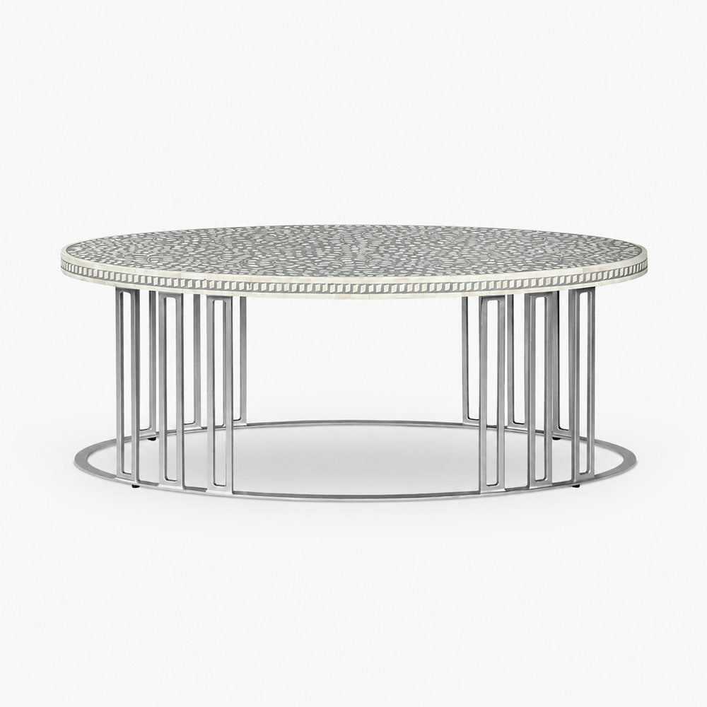 Maren Bone Inlay Coffee Table | Grey