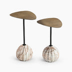 Zion Marble Side Table | Set | White