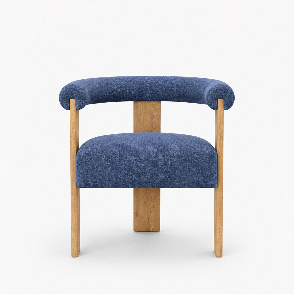 Harper Polyester Dining Chair | Blue