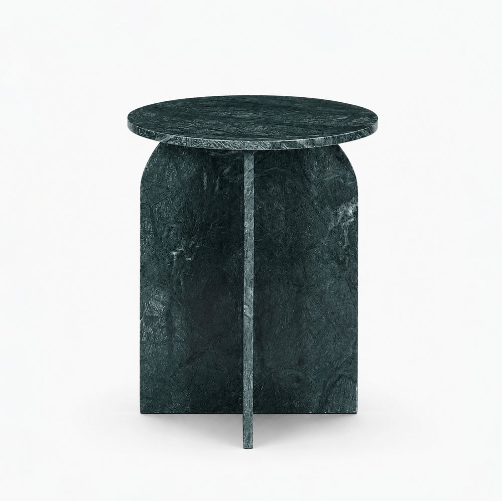 Clark Marble Side Table | Forest Green