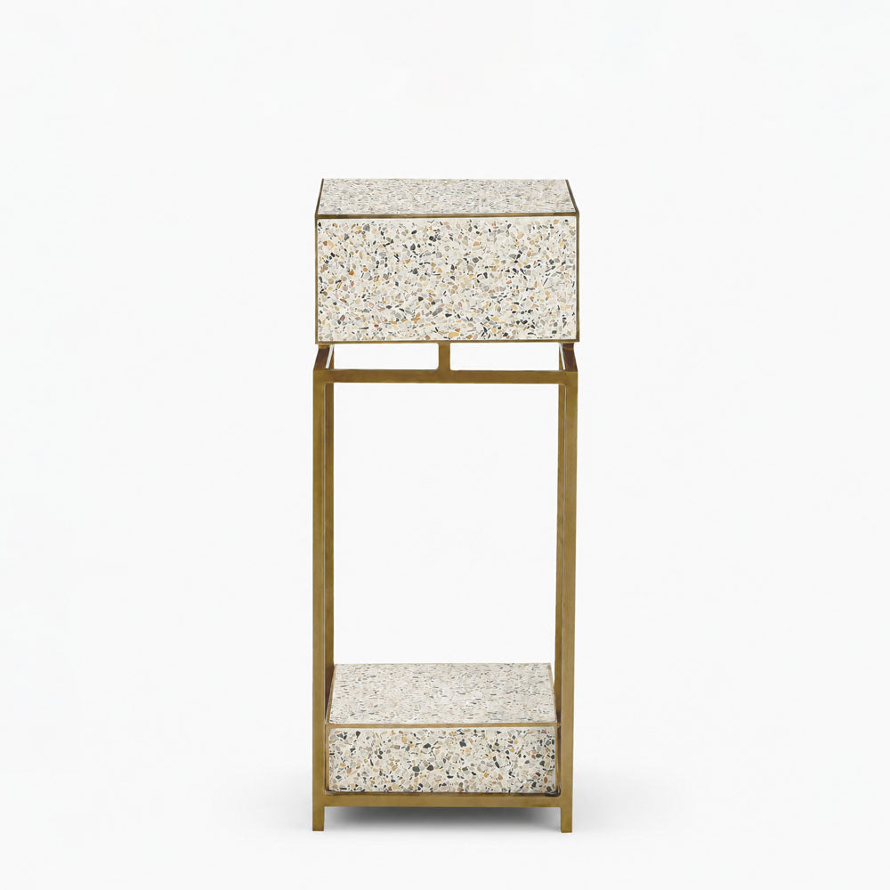 Ford Iron Side Table | Terrazzo