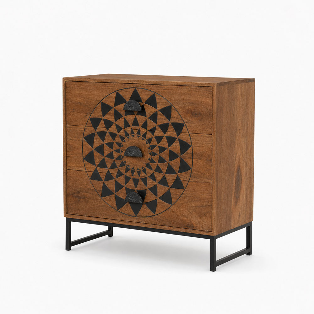 Coral Mango Wood Drawer Chest | Honey