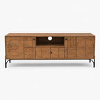 Stellan Mango Wood Media Unit | Honey
