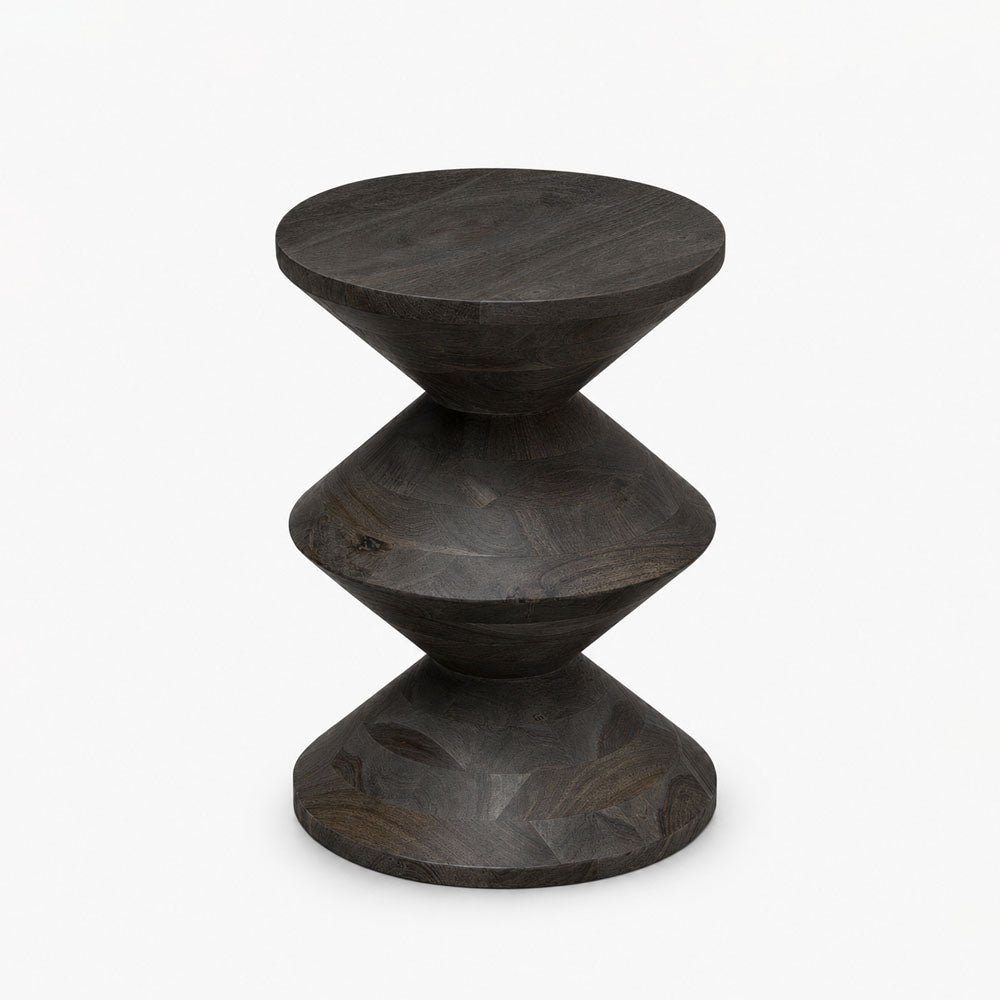 Sunna Acacia Wood Side Table | Walnut
