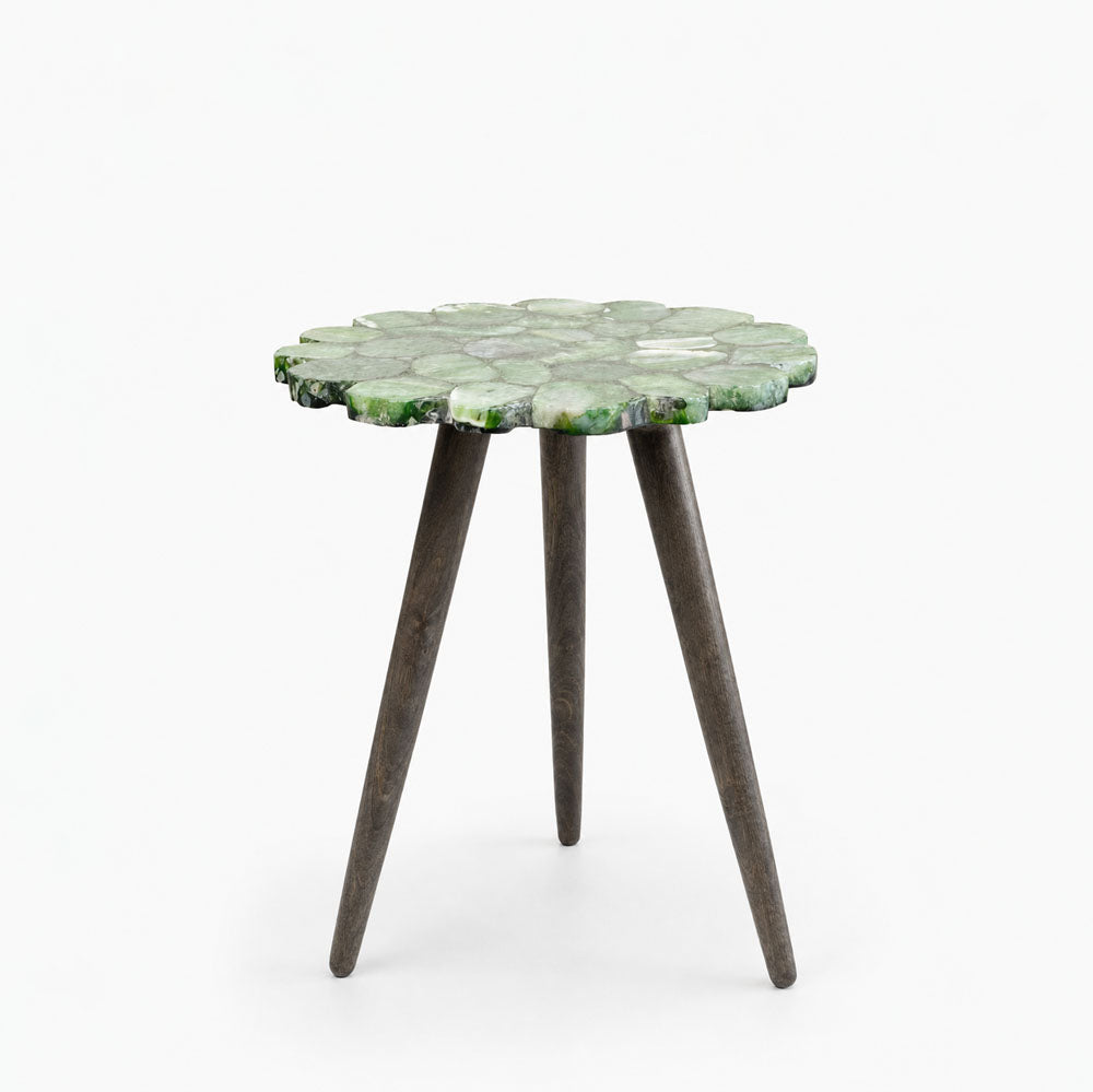 Tom Acacia Wood Side Table | Green