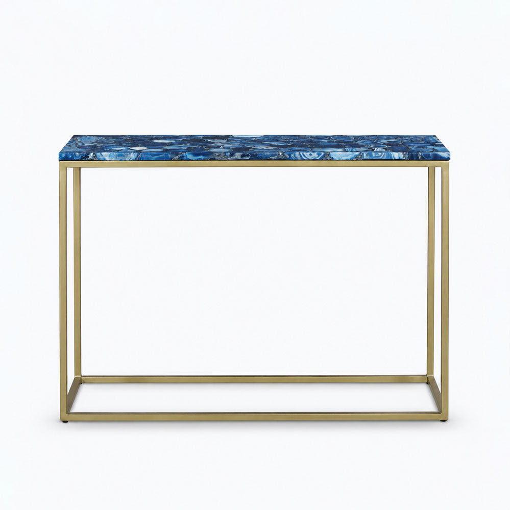 Roman Agate Console Table | Blue