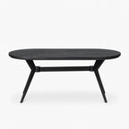 Clara Mango Wood Dining Table | Black