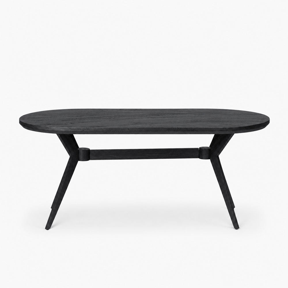 Clara Mango Wood Dining Table | Black